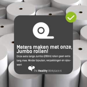 Meters maken met onze, Jumbo rollen voor toiletpapierautomaten