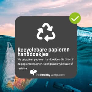 Recylebare papieren handdoekjes voor onze handdoekautomaten